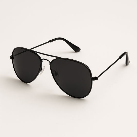 VERO All-Black Aviator Sunglasses