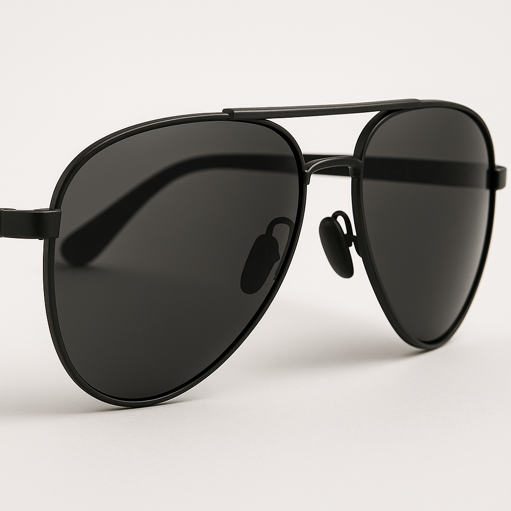 VERO All-Black Aviator Sunglasses