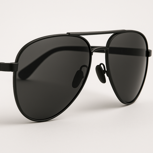 VERO All-Black Aviator Sunglasses
